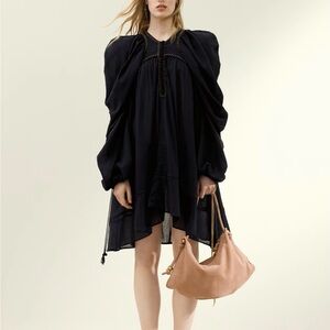 H&M Studio Capsule Collection Crinkled Cotton Dress. M. Black. NWT. Sold out